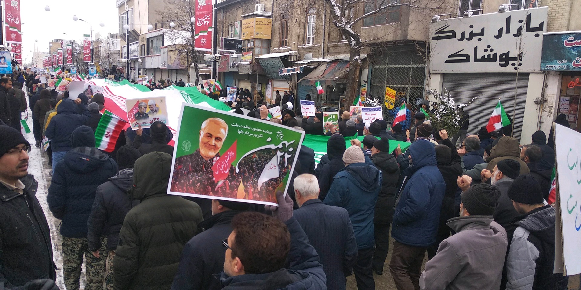 آغاز راهپیمایی ۲۲ بهمن ۹۸ در زنجان + تصاویر
