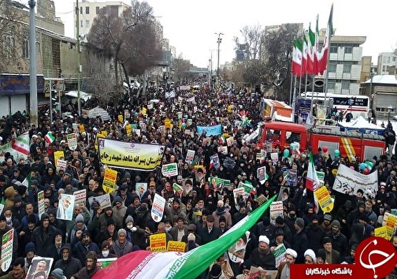 آغاز حماسه سلیمانی ها در جشن انقلاب قزوین