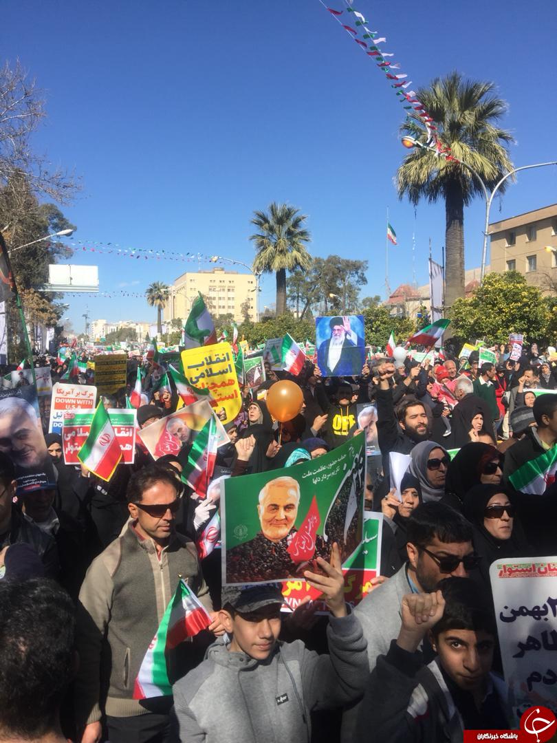 فارس به پاس پیروزی انقلاب در ۲۲ بهمن و به یاد سردار دل&zwnj;ها به پا خواست + تصاویر