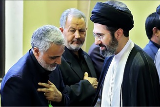 حضور سید مجتبی خامنه‌ای در راهپیمایی ۲۲ بهمن