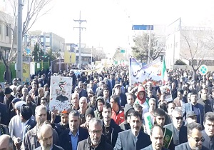 راهپیمایی یوم الله ۲۲ بهمن در شهرضا + فیلم