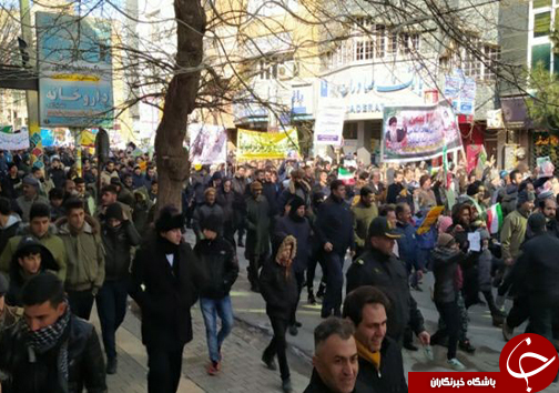 تصاویر و حاشیه های راهپیمایی ۲۲ بهمن ۹۸ در مهاباد