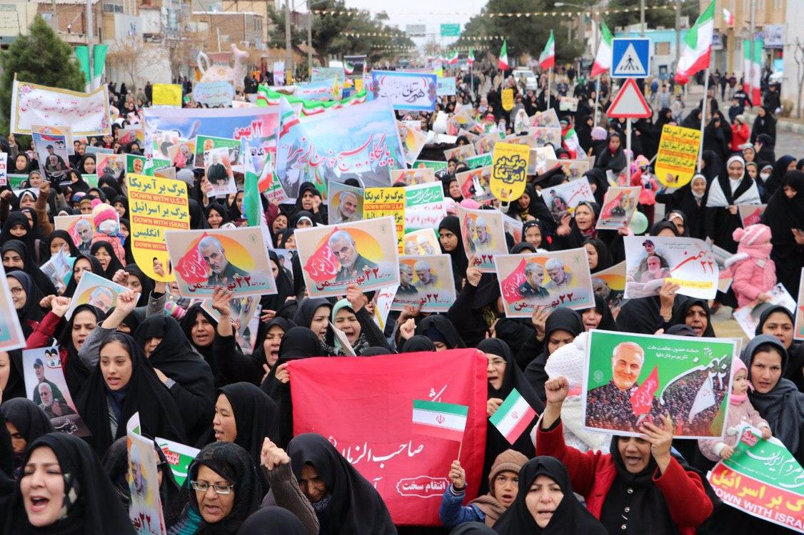 تجدید بیعت مردم تربت جام با آرمانهای انقلاب با حضور پرشور در راهپیمایی ۲۲ بهمن