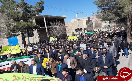 خروش انقلابی مردم شهرستان&zwnj;های استان یزد در راهپیمایی ۲۲ بهمن