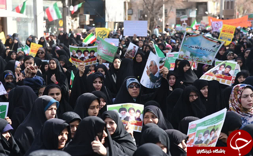 خروش انقلابی مردم شهرستان&zwnj;های استان یزد در راهپیمایی ۲۲ بهمن
