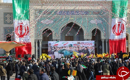 جلوه هایی از شکوه حضور حماسی مردم قم+تصاویر
