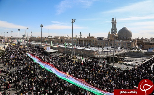 جلوه هایی از شکوه حضور حماسی مردم قم+تصاویر
