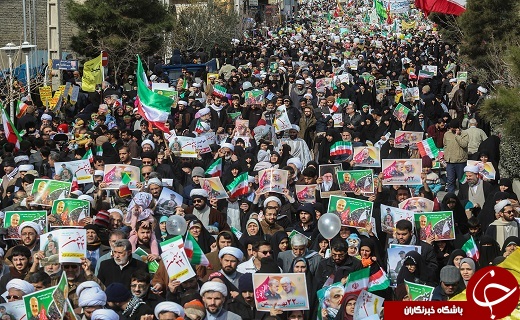 جلوه هایی از شکوه حضور حماسی مردم قم+تصاویر