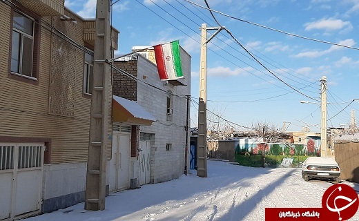 پیرهن سفید زمستان بر تن روستای خاوه+عکس