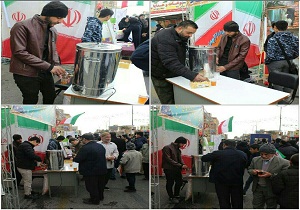 برپایی غرفه‌های دانشگاه فنی و حرفه‌ای استان سمنان در راهپیمایی ۲۲ بهمن