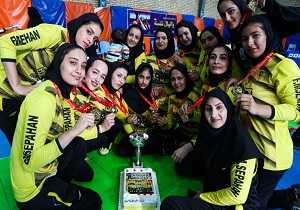 قهرمانی دختران سپاهان در مسابقات والیبال نشسته بانوان کشور