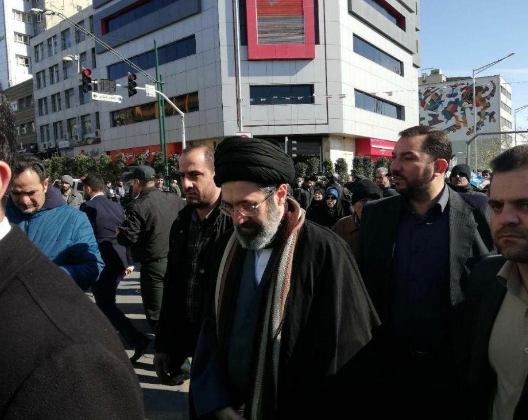 حضور سید مجتبی خامنه&zwnj;ای در راهپیمایی ۲۲ بهمن