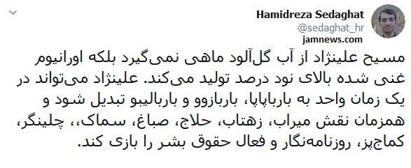 راه اندازی کمپین ترویج خشونت علیه ایرانی ها  توسط مزدور سازمان سیا / معصی شرکت کنندگان در انتخابات را  را تهدید کرد!
