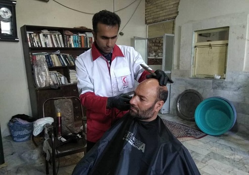 خدمات دهی داوطلبان جمعیت هلال احمر قزوین در مناطق محروم
