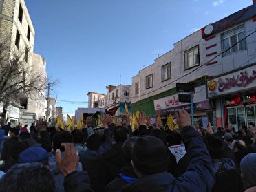 تشییع پیکر شهید مدافع حرم در محمد شهر