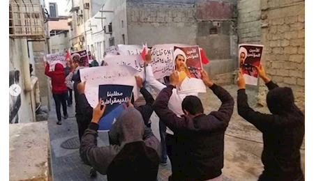 تظاهرات مردم بحرین در نهمین سالروز انقلاب ۱۴ فوریه+ تصاویر