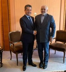 دیدار دکتر ظریف و نخست وزیر اقلیم کردستان عراق