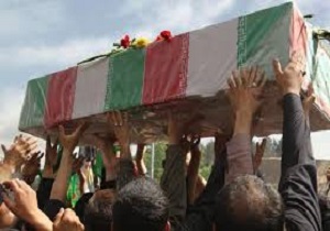 تشییع وخاکسپاری جانباز هشت سال دفاع مقدس در شاهین شهر