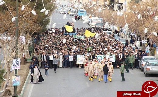 شهید مدافع حرم در سمنان تشییع شد شهید مدافع حرم در سمنان تشییع شد