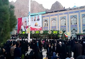 حال و هوای گلزار شهدای کرمان در چهلمین روز از شهادت سردار دل‌ها + فیلم