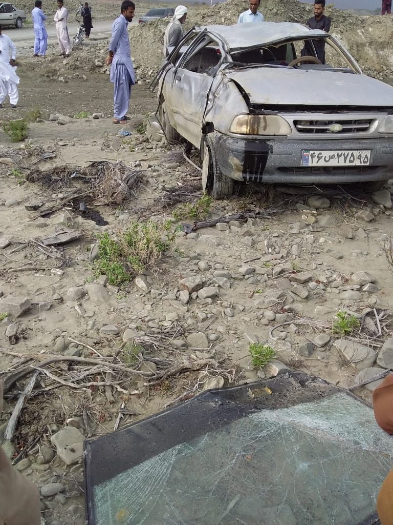 واژگونی خودرو پراید در نیکشهر جان دو نفر را گرفت