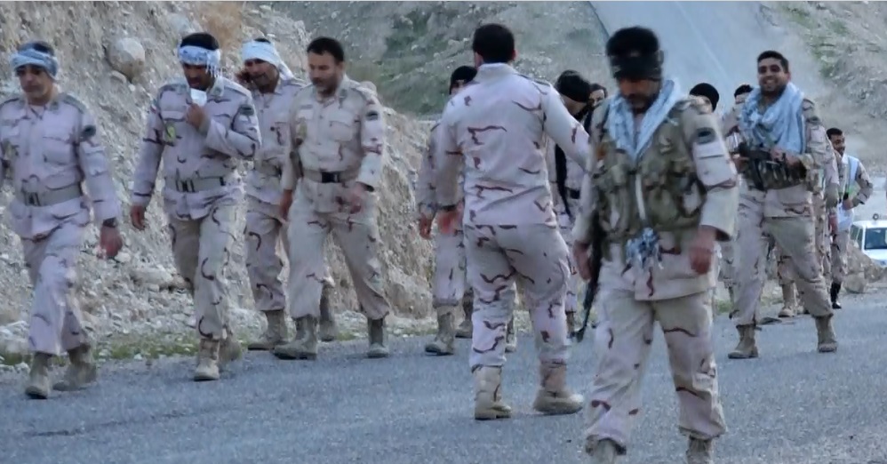 برگزاری همایش پیاده روی کارکنان مرزبانی در دهلران