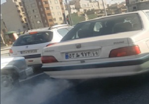 پژو پارس دودزا در تهران + فیلم