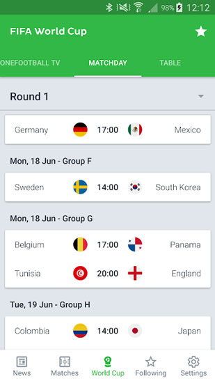دانلود Onefootball v11.19.0.448 - نرم افزار نمایش نتایج فوتبال