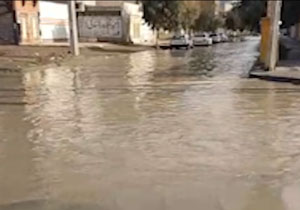آبگرفتگی معابر در زابل + فیلم