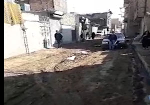 گلایه از وضع نامناسب معابر در شهرک مرتضی‌گرد + فیلم