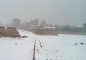 بارش برف زمستانی در شهرستان شهریار + فیلم