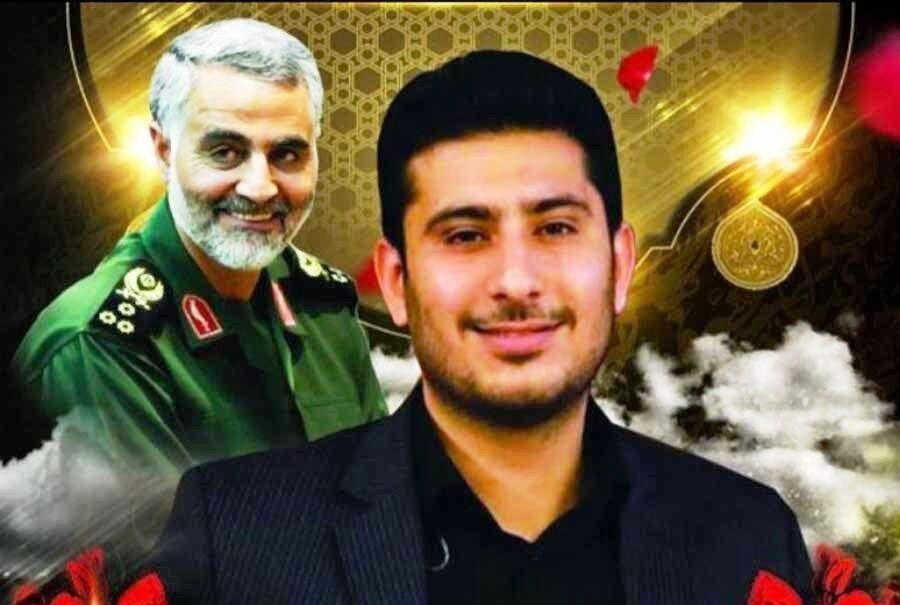 دلنوشته همسر شهید وحید زمانی نیا در کنار مقبره کهف الشهدا