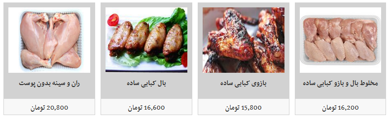 گوشت مرغ قطعه بندی و بسته بندی چند قیمت است؟
