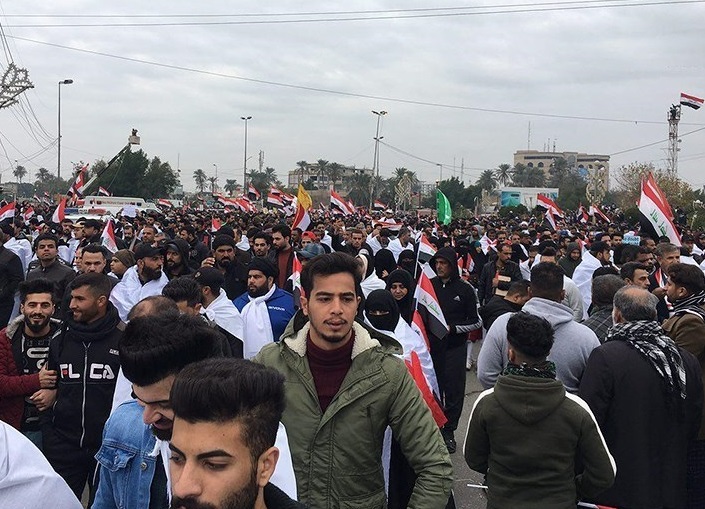 راهپیمایی مردم عراق آغاز راهِ عزّت بود