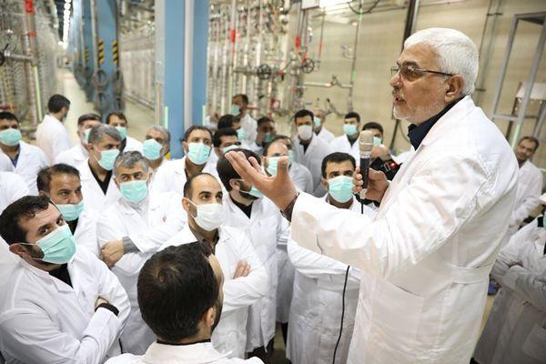 بازدید جمعی از فرماندهان سپاه حفاظت انصارالمهدی از فردو