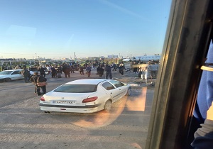 مسدود شدن محور ماهشهر - سربندر به علت خروج هواپیمای مسافربری از باند