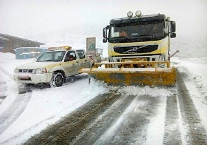۸ هزار کیلومتر باند برف روبی در شهرستان گرمی