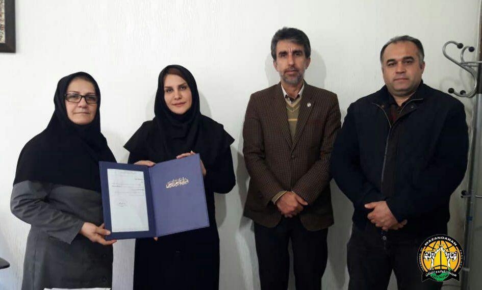 حیدری نایب رئیس امور بانوان هیات تکواندو مازندران شد