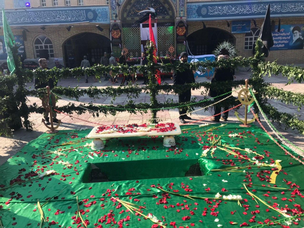 مراسم تشییع پیکر مطهر شهید دوران دفاع برگزار شد