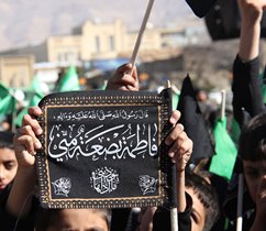برگزاری مراسم عزاداری نوگلان فاطمی در میانه