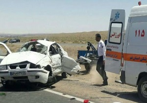 ۱۰ مصدوم در دو حادثه رانندگی