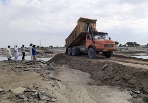 بازگشایی ۱۲۰ راه روستایی در مناطق سیل زده هرمزگان