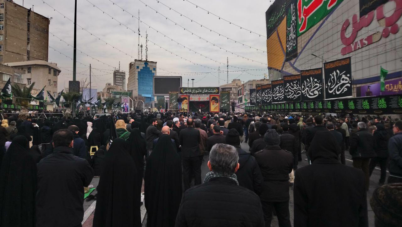 اجتماع بزرگ فاطمیون در میدان هفت تیر تهران