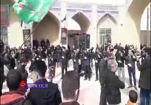 عزاداری شهادت حضرت زهرا (س) و شهید حاج قاسم سلیمانی در بافران + فیلم