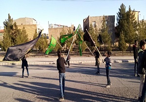 فیلمی از دسته عزاداری شهادت حضرت فاطمه زهرا (س) در نیشابور