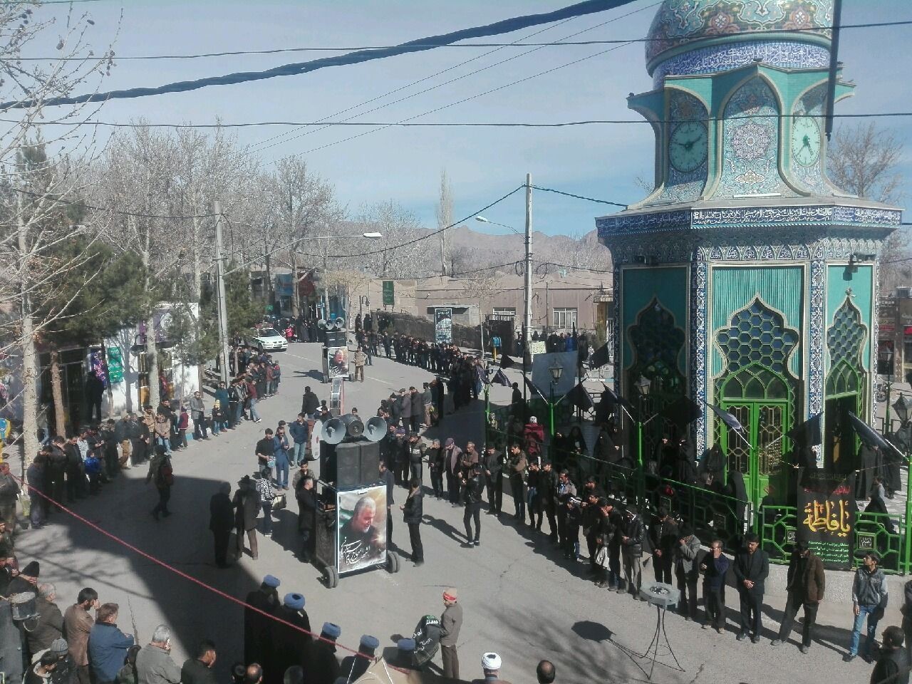 کرمان غرق عزای فاطمه