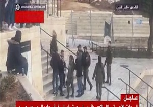 حضور نظامیان رژیم صهیونیستی در مسجد الاقصی + فیلم