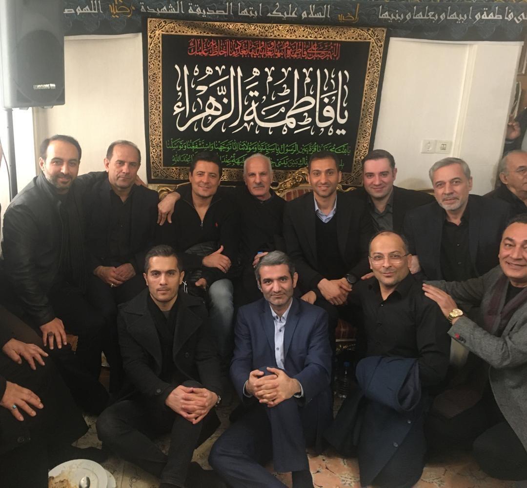حضور علیرضا فغانی در مراسم عزاداری حضرت فاطمه (س)