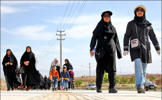 برگزاری همایش پیاده روی در شهر چمران