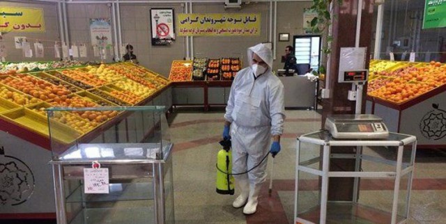 ۲۴۵ میدان و بازار میوه و تره بار تهران ضد عفونی شدند